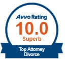 Avvo Rating | 10.0 Superb | Top Attorney Divorce |